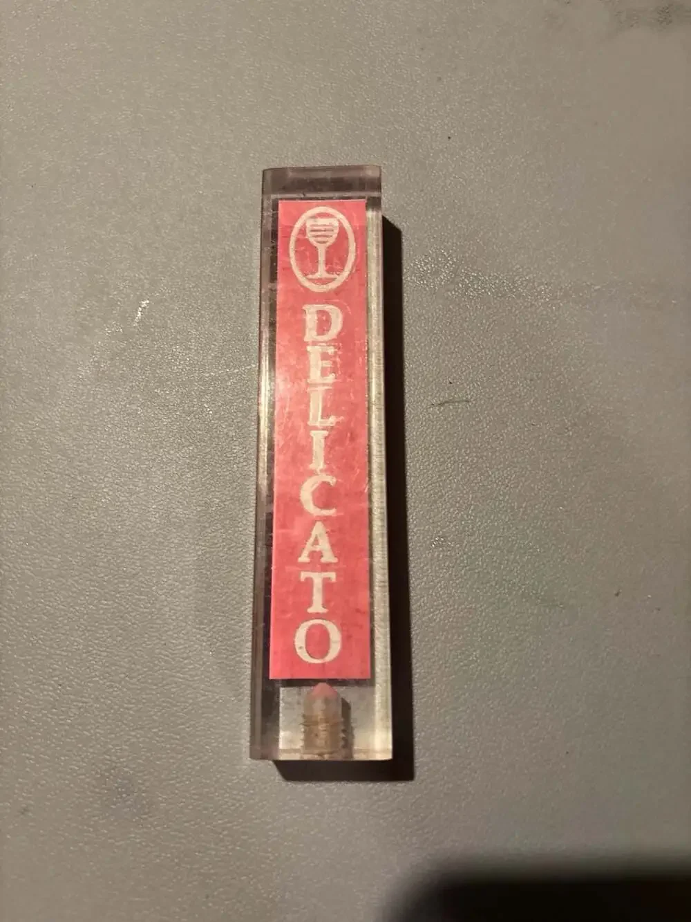 Vintage Rare Delicato Wine Tap Handle